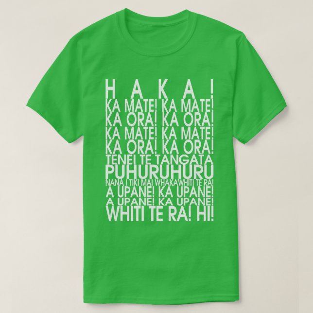 NEW ZEALAND MAORI HAKA  SHIR Rugby  T-Shirt (Design Front)