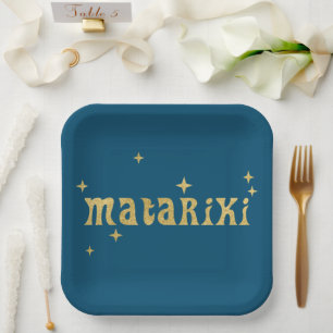 New Zealand Maori - Matariki Stars 1 Paper Plate