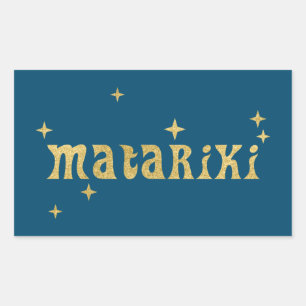 New Zealand Maori - Matariki Stars 1 Rectangular Sticker