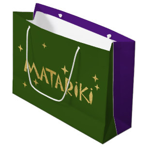 New Zealand Maori - Matariki Stars 2 Large Gift Bag