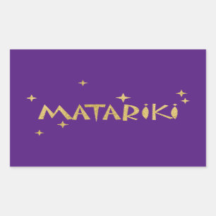 New Zealand Maori - Matariki Stars 2 Rectangular Sticker