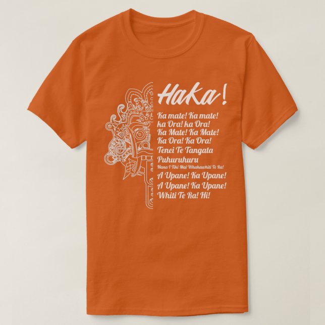 New Zealand Maori Rugby Haka New Zealand Maori Rug T-Shirt (Design Front)