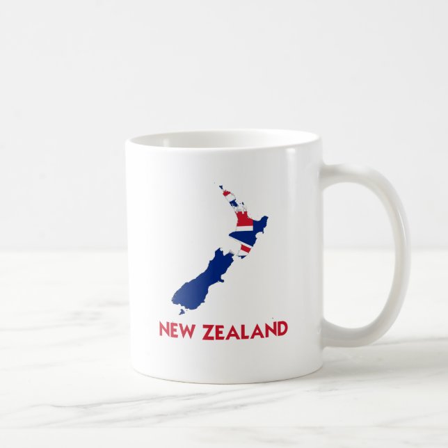 NEW ZEALAND MAP COFFEE MUG (Right)