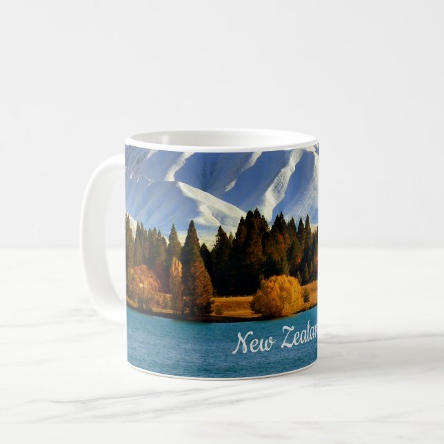 New Zealand Mountain Landscape Coffee Mug (Front Left)
