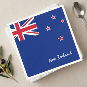 New Zealand Napkins, Kiwi, New Zealand Flag party Napkin