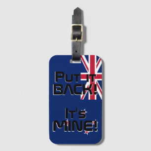 New Zealand National Flag Funny Patriotic Luggage  Tag