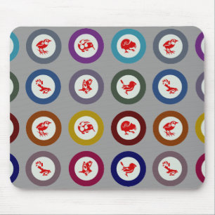 New Zealand Native and endemic birds mouse pad