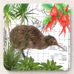 New Zealand Native Bird Coaster Set