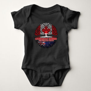 New Zealand New Zealand Canadian Canada Tree Roots Baby Bodysuit