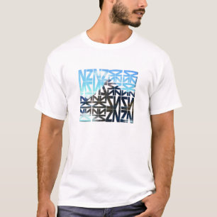 New Zealand NZ Mitre Peak Puzzle Design T-Shirt