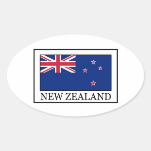 New Zealand Oval Sticker