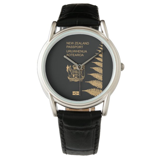 New Zealand passport wristwatch (Front)