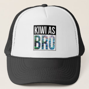 NEW ZEALAND PAUA KIWI AS BRO TRUCKER HAT