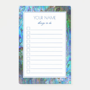 NEW ZEALAND PAUA TO DO LIST POST-IT NOTES