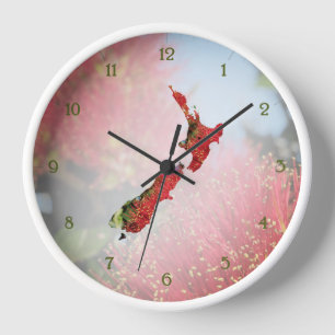 NEW ZEALAND POHUTAKAWA clock