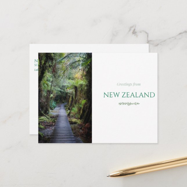 New Zealand Postcard  (Front/Back In Situ)