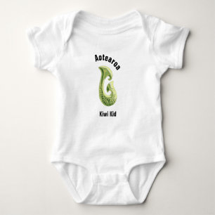 New Zealand Pride fish hook  Baby Bodysuit
