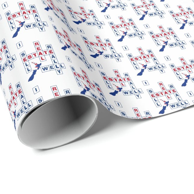 NEW ZEALAND Real Estate Realtor Wrapping Paper (Roll Corner)