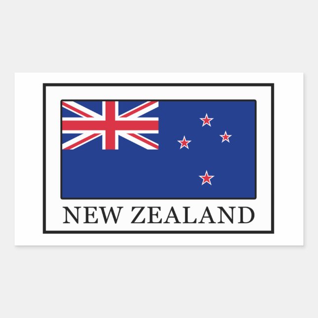New Zealand Rectangular Sticker (Front)