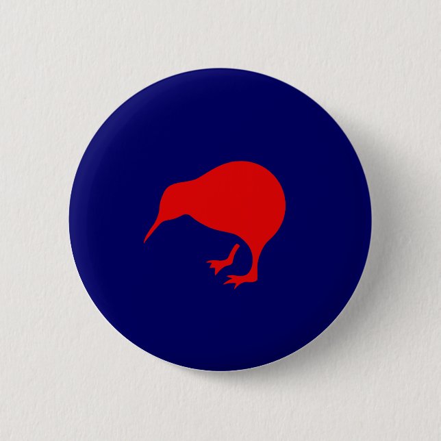 new zealand roundel kiwi low visibility 6 cm round badge (Front)