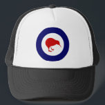 new zealand roundel kiwi trucker hat<br><div class="desc">new zealand kiwi roundel military aviation t-shirt</div>