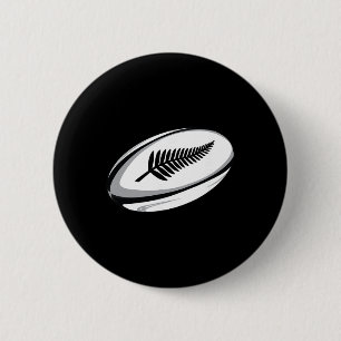 New Zealand Rugby Jersey 6 Cm Round Badge