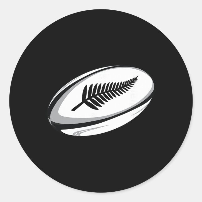 New Zealand Rugby Jersey  Classic Round Sticker (Front)