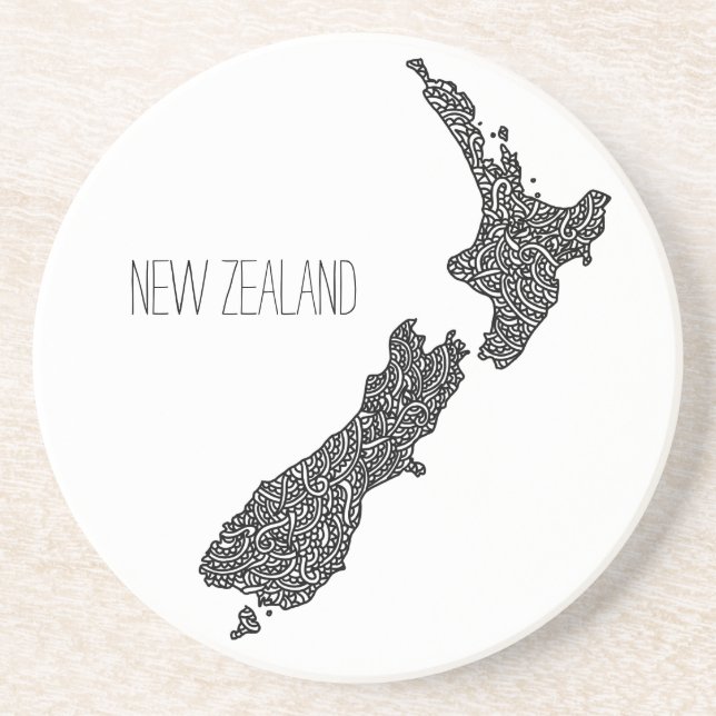 New Zealand Sandstone Coaster (Front)