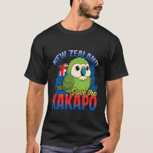 New Zealand Save The Kakapo Bird Adorable Kakapo T-Shirt
