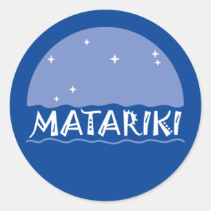 New Zealand Seven Sisters Maori MATARIKI 1a Classic Round Sticker