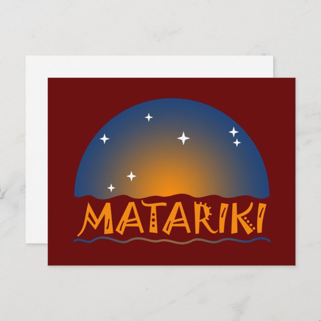 New Zealand Seven Sisters Maori MATARIKI 1b Postcard (Front/Back)