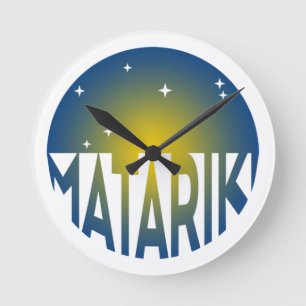 New Zealand Seven Sisters Maori MATARIKI 2a Round Clock