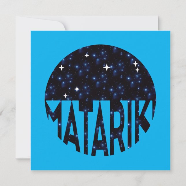 New Zealand Seven Sisters Maori MATARIKI 2b Card (Front)