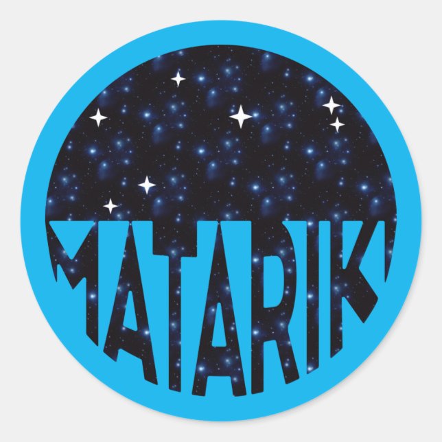 New Zealand Seven Sisters Maori MATARIKI 2b Classic Round Sticker (Front)