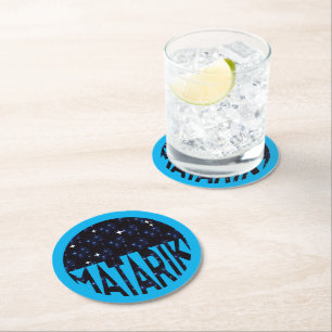 New Zealand Seven Sisters Maori MATARIKI 2b Round Paper Coaster
