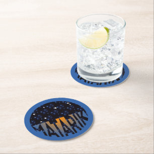 New Zealand Seven Sisters Maori MATARIKI 2c Round Paper Coaster