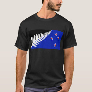 New Zealand Silver Fern Flag T-Shirt