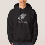 New Zealand Silver Fern Hooded Sweatshirt<br><div class="desc">Show your love for New Zealand with this unique NZ themed hooded sweatshirt! Features an image of the native Silver Fern along with some retro style text on the sweatshirt.</div>