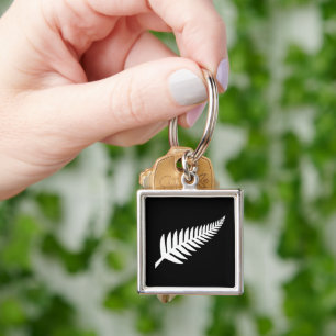 New Zealand Silver Fern Key Ring