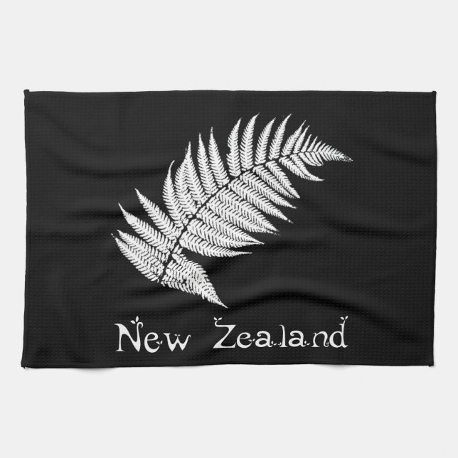 New Zealand Silver Fern Kitchen Towel (Horizontal)