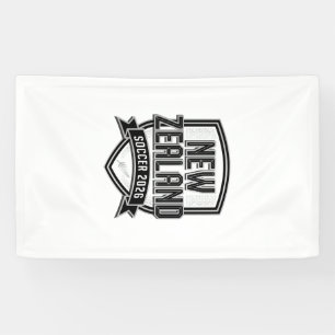 New Zealand Soccer 2026 Soccer Bold Country Typogr Banner