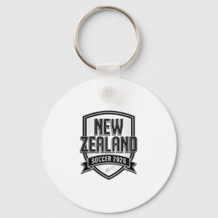 New Zealand Soccer 2026 Soccer Bold Country Typogr Key Ring