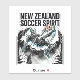 New Zealand Soccer Spirit Skeleton Striker Nations