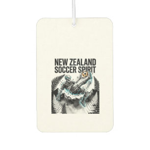 New Zealand Soccer Spirit Skeleton Striker Nations Car Air Freshener