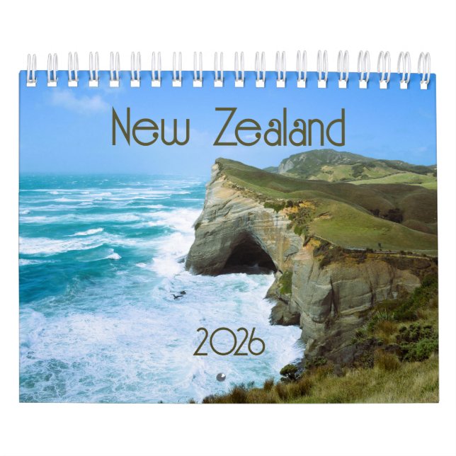 New Zealand South Island Calendar 2026 (Cover)