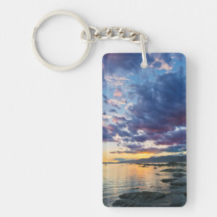 New Zealand, South Island, Kaikoura, South Bay Key Ring