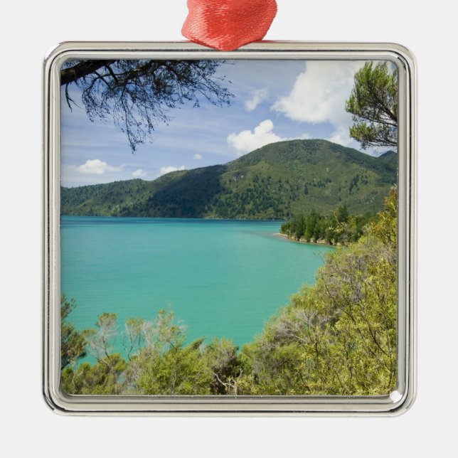 New Zealand, South Island, Marlborough Sounds. Metal Tree Decoration (Front)