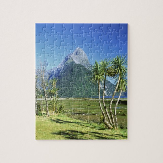 New Zealand, South Island,  Mitre Peak, Jigsaw Puzzle (Vertical)