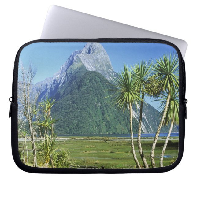 New Zealand, South Island,  Mitre Peak, Laptop Sleeve (Front)