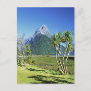 New Zealand, South Island,  Mitre Peak, Postcard